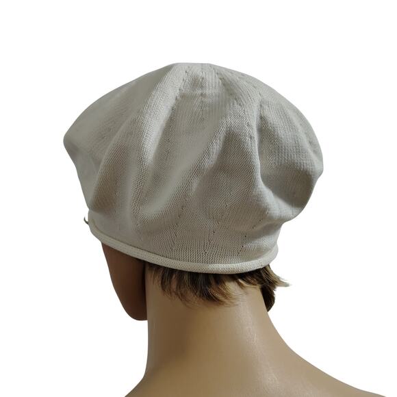 Cream Cotton Beret 10.5 Inch Diameter As seen on Mary Poppins Returns in Pink main image 5